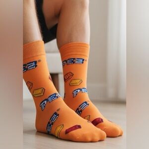 Crazy Socks Pez size 6/12 Candies Fun Print Novelty Crew Socks for Men unisex*